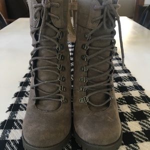 Shoe dazzle Lace Up Booties